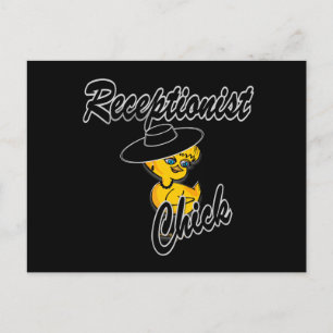 Receptionist Chick #4 Postkarte