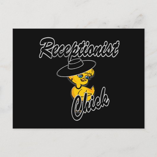 Receptionist Chick #4 Postkarte (Vorderseite)