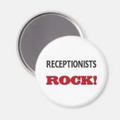 Receptionist Rock Magnet (Vorderseite/Rückseite)