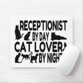Receptionistin Cat Lover Mousepad (Mit Mouse)