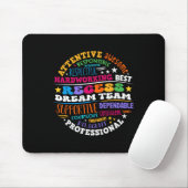 Recess Dream Team Teachers Students Monitor Back T Mousepad (Mit Mouse)