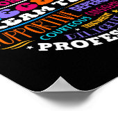 Recess Dream Team Teachers Students Monitor Back T Poster (Ecke)