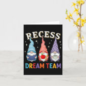 Recess Squad Teacher Paraeducator Dream Team Mitta Karte (Gelbe Blume)
