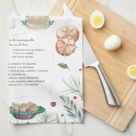 Receta de galletas de Mantequilla Geschirrtuch (Viertel Falte)