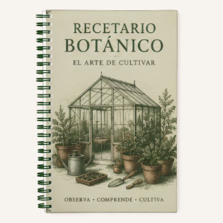 recetario botanico notizblock