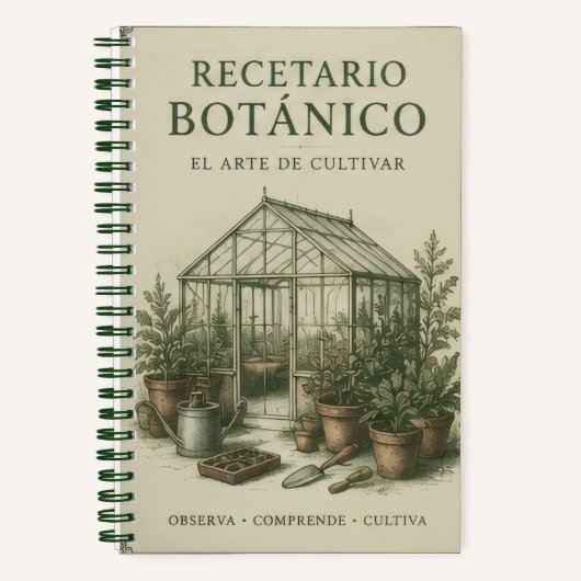recetario botanico notizblock (Vorderseite)