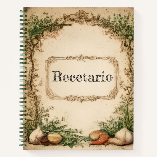 recetario notizblock (Vorderseite)