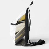 RECH White Sling Bag Trend Abstrakt Art Black Gold (Rechts)