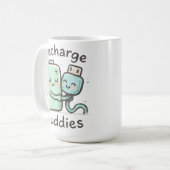 Recharge Buddies Kaffeetasse (Vorderseite Links)
