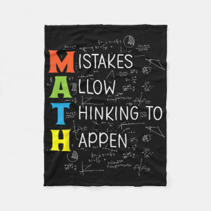 Rechenfehler ermöglichen Denken Fleecedecke