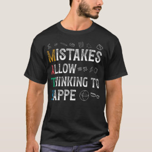 Rechenfehler ermöglichen Denken Lustige Mathematik T-Shirt