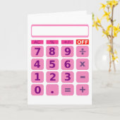 Rechenkarte Karte (Gelbe Blume)