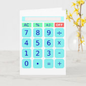 Rechenkarte Karte (Gelbe Blume)
