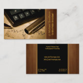 Rechenkarte Visitenkarte (Vorne/Hinten)