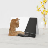 Rechenkatze Karte (Gelbe Blume)