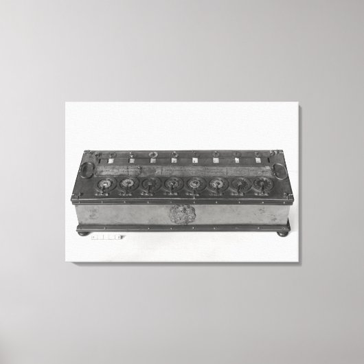 Rechenmaschine, erfunden leinwanddruck (Vorderseite)