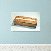 Rechenmaschine, erfunden von Blaise Pascal Leinwanddruck (Insitu (Holzboden))