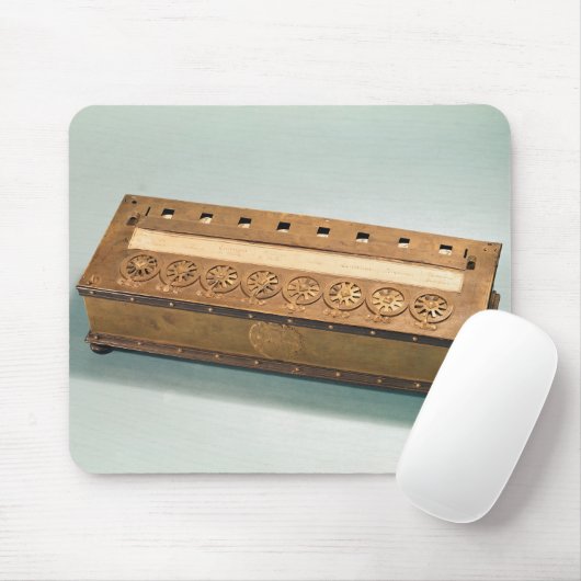 Rechenmaschine erfunden von Blaise Pascal Mousepad (Mit Mouse)