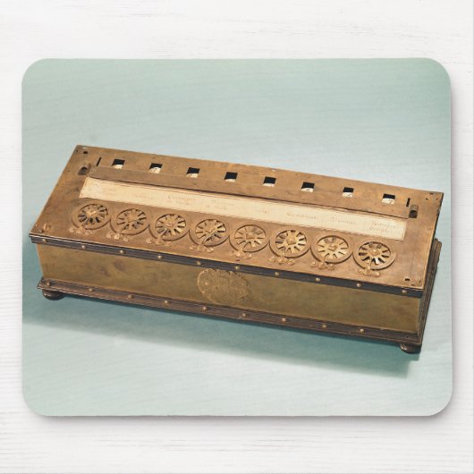 Rechenmaschine erfunden von Blaise Pascal Mousepad (Vorne)