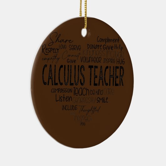 Rechenmaschine Mathematiklehrer Algebra Squad Keramik Ornament (Rechts)