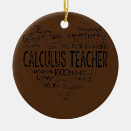 Rechenmaschine Mathematiklehrer Algebra Squad Keramik Ornament (Vorne)