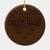 Rechenmaschine Mathematiklehrer Algebra Squad Keramik Ornament (Hinten)