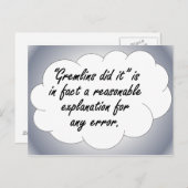 Rechenschaftspflicht: Das nächste Mal, wenn ein Fe Postkarte (Vorne/Hinten)