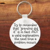 Rechenschaftspflicht: Das nächste Mal, wenn ein Fe Schlüsselanhänger (Vorderseite)