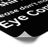 Rechenschaftspflicht Funny Zitate Poster (Ecke)