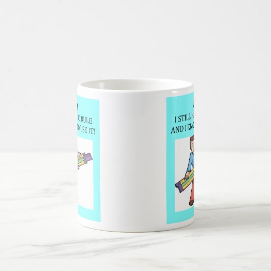 Rechenschieber-Mathe-Spaß, Kaffeetasse (Mittel)