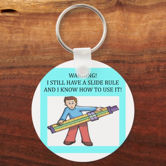 Rechenschieber-Spaß Schlüsselanhänger (Vorderseite)