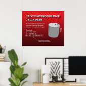 Rechenvolumen: Zylinder *AKTUALISIERT* Poster (Heimbüro)