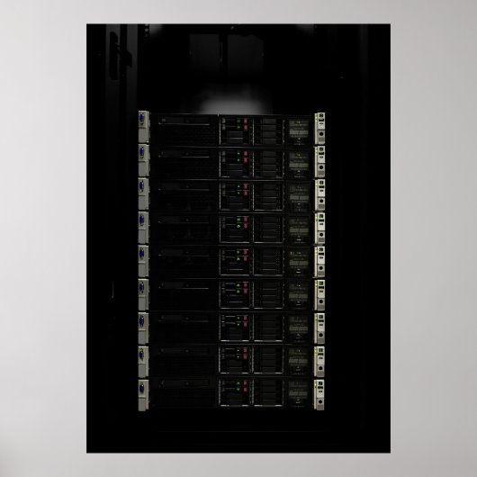 Rechenzentrum Poster (Vorne)