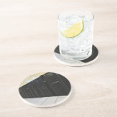 Rechenzentrumcomputer Sandstein Untersetzer (Seite)