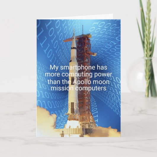 RechnenPower Apollo 11 Karte (Vorderseite)