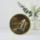 Rechner für Vintage Unternehmensrechner Einladung (Stehend Vorderseite)