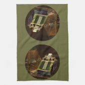 Rechner für Vintage Unternehmensrechner Geschirrtuch (Vertikal)