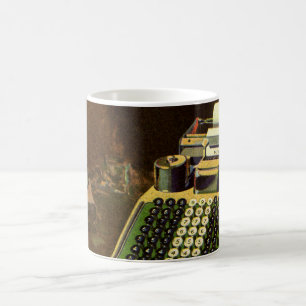 Rechner für Vintage Unternehmensrechner Kaffeetasse