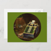 Rechner für Vintage Unternehmensrechner Postkarte (Vorne/Hinten)
