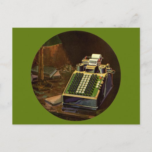 Rechner für Vintage Unternehmensrechner Postkarte (Vorderseite)