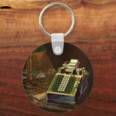 Rechner für Vintage Unternehmensrechner Schlüsselanhänger (Vorderseite)