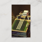 Rechner für Vintage Unternehmensrechner Visitenkarte (Rückseite)