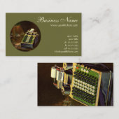 Rechner für Vintage Unternehmensrechner Visitenkarte (Vorne/Hinten)