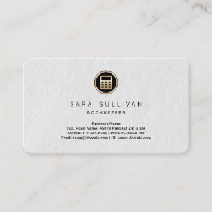 Rechner Icon Bookkeeper Premium BusinessCard Visitenkarte