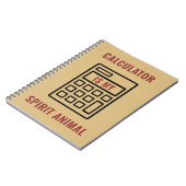 Rechner ist mein Spirit Funny Accountant Notizblock (Linke Seite)