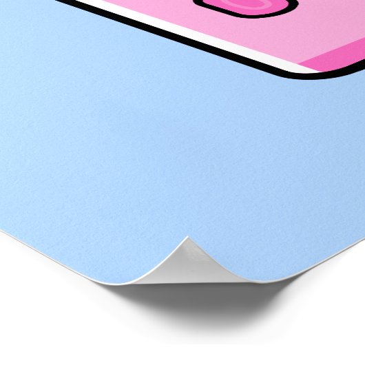 Rechner-Liebe Poster (Ecke)