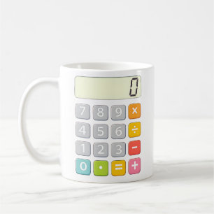Rechner-Mathesign für Kinder zum Zahlentag Kaffeetasse