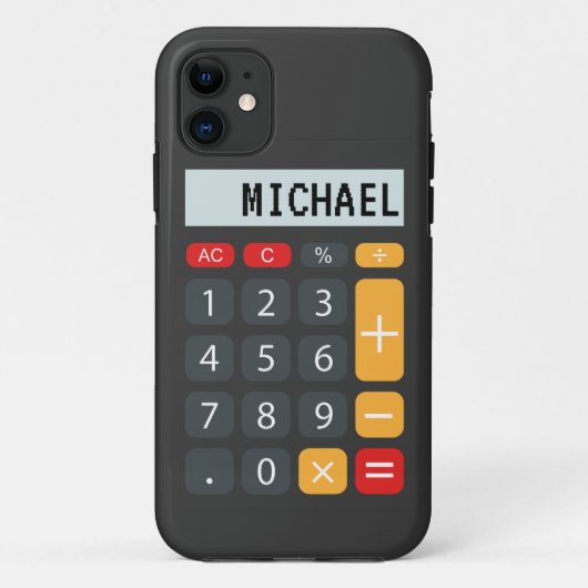 Rechner mit Personalisiertem Namen Case-Mate iPhone Hülle (Rückseite)