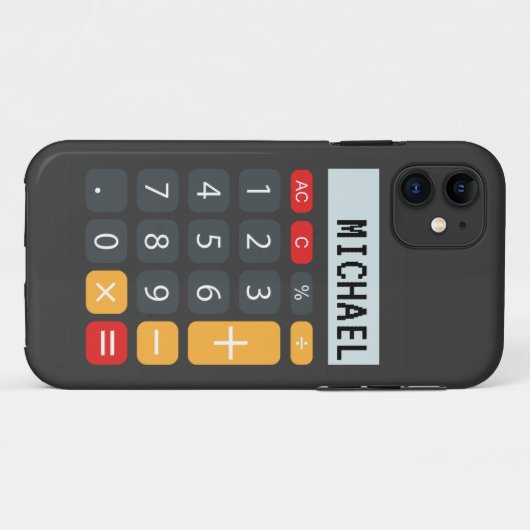 Rechner mit Personalisiertem Namen Case-Mate iPhone Hülle (Rückseite (Horizontal))