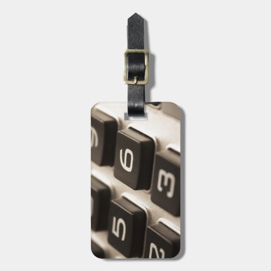 "Rechner Nah-up" Gepäckanhänger (Vorderseite vertikal)